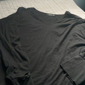 Black long sleeve shirt for women